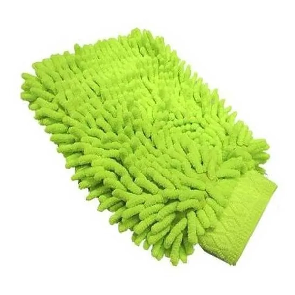 MANOPLA DE MICROFIBRA VERDE
