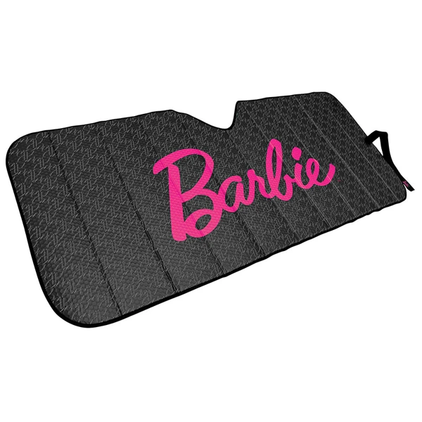 CORTINA PARASOL BARBIE DELANTERA NEGRA CON ROSA
