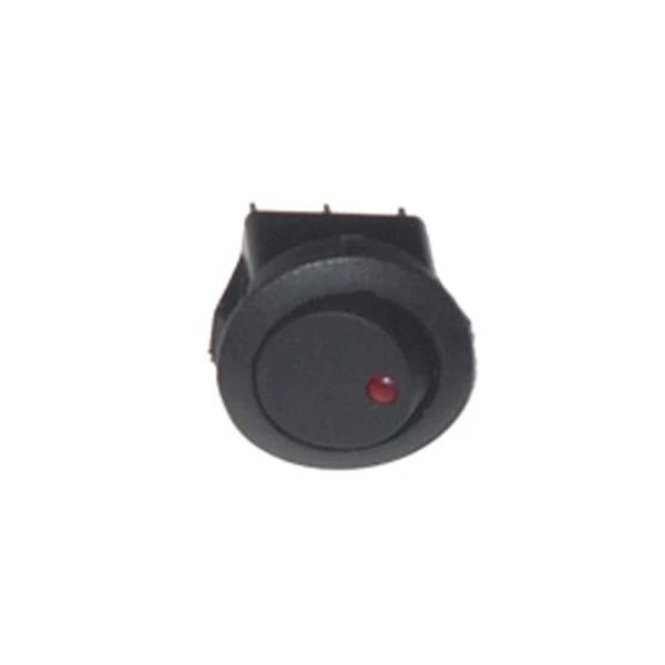 LLAVE UN PUNTO REDONDA CON LED ROJO TESTIGO