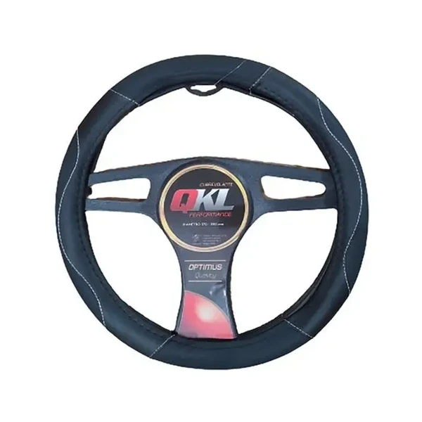 Cubre Volante Optimus Berna Negro Con Blanco 37-39 Cm AO91