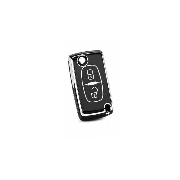 FUNDA TPU Peugeot 207 GTI/3008 2 Botones Navaja